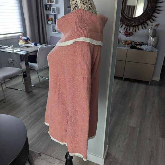 Cyrus dusty rose soft turtleneck sweater - Picture 3 of 6